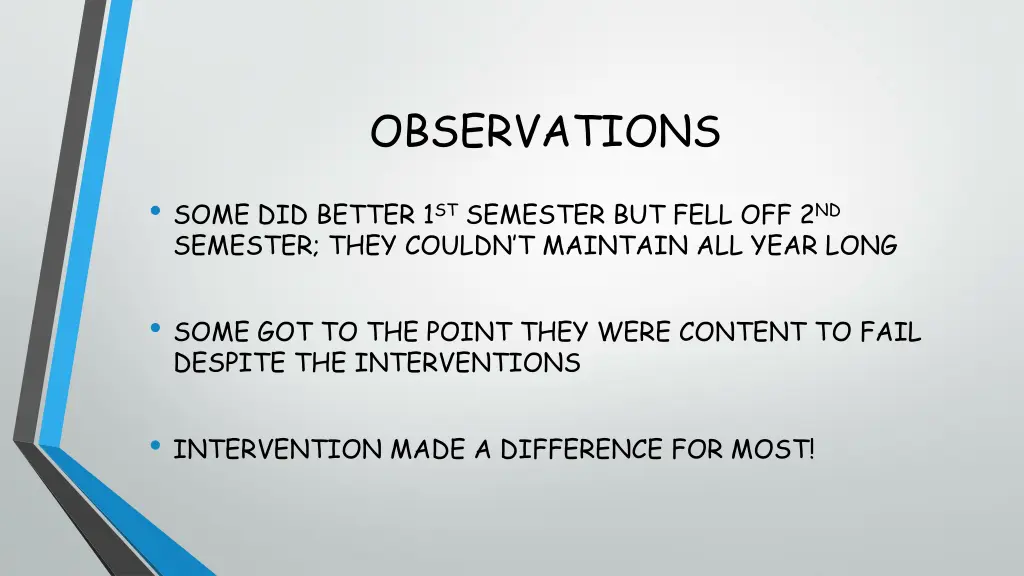 observations