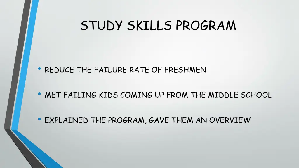 study skills program