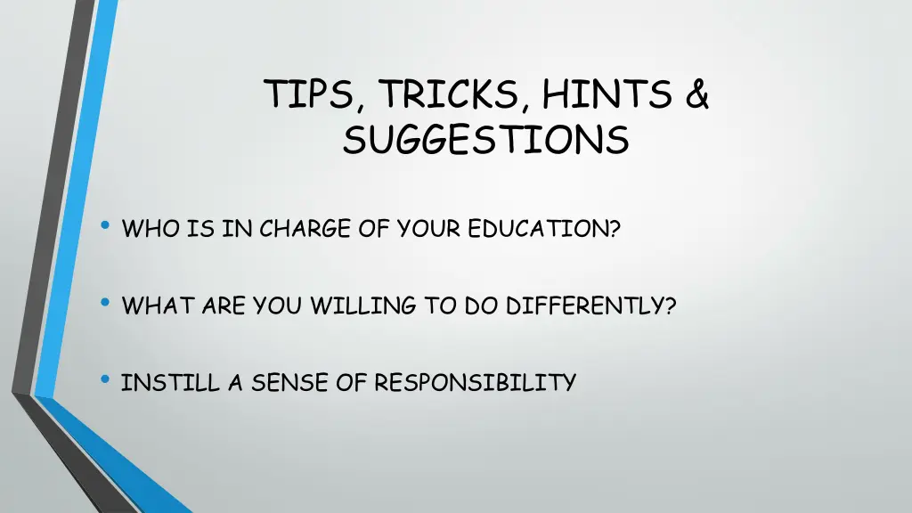 tips tricks hints suggestions
