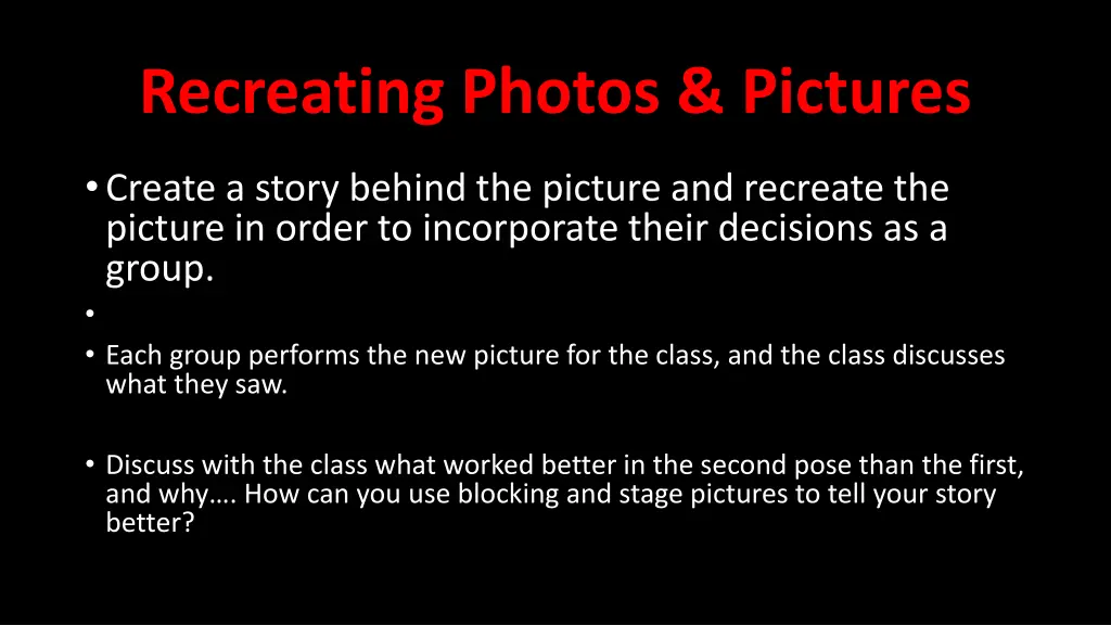 recreating photos pictures