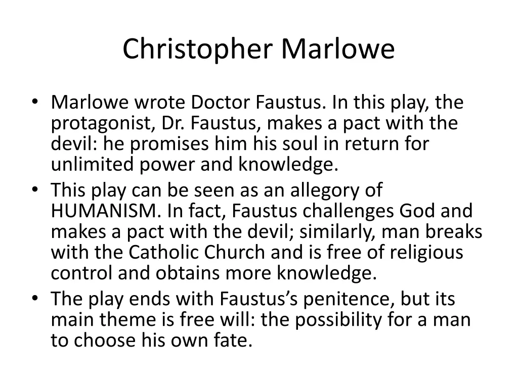 christopher marlowe
