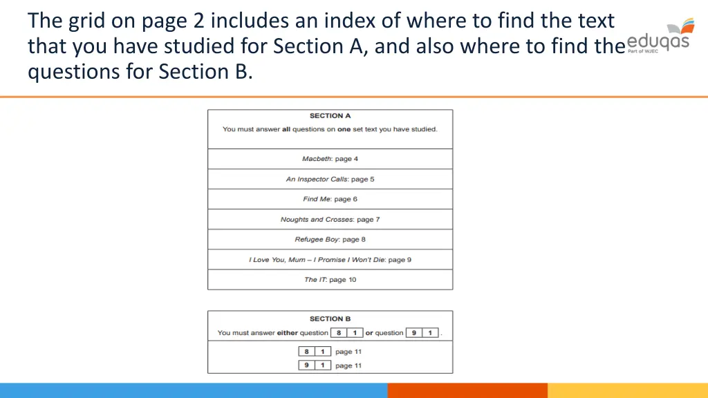 the grid on page 2 includes an index of where