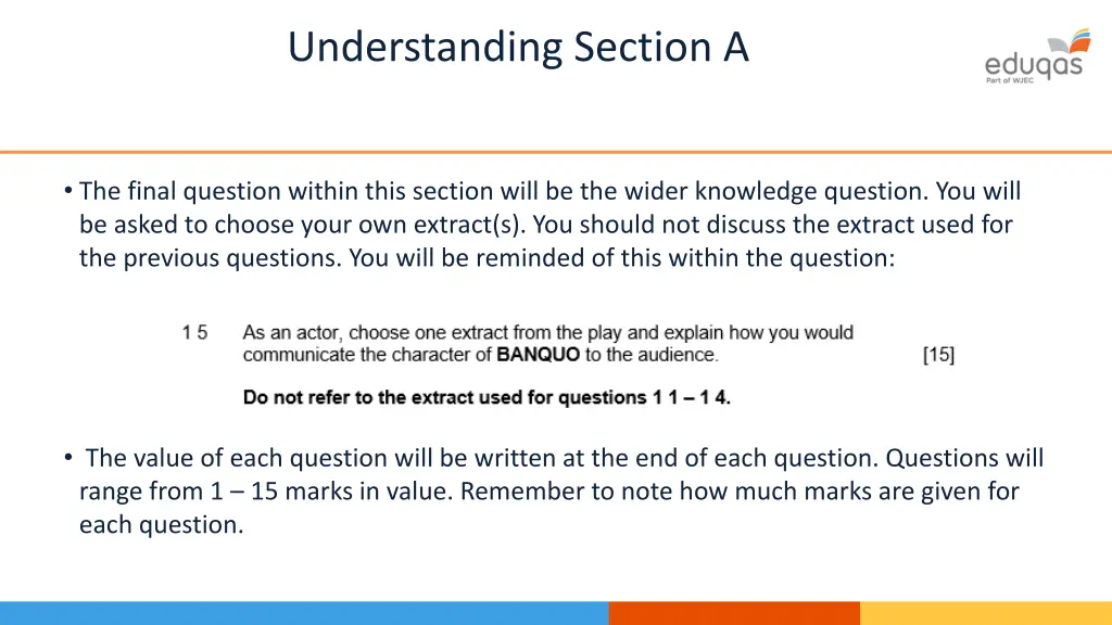 understanding section a 1