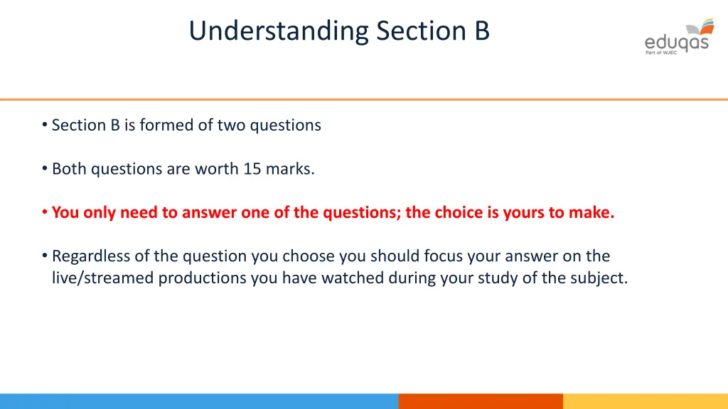 understanding section b