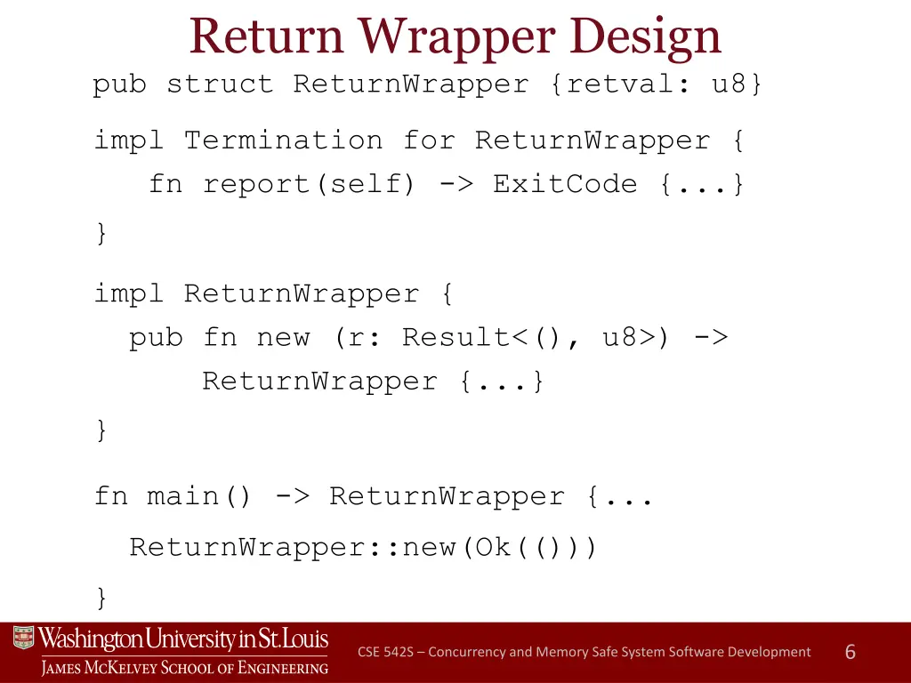 return wrapper design pub struct returnwrapper