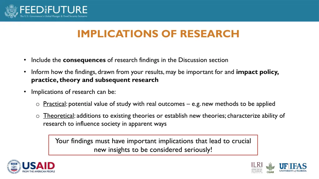 implications of research