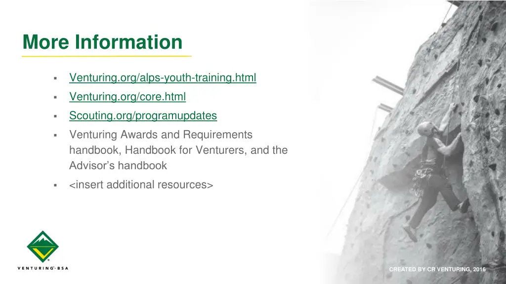 more information