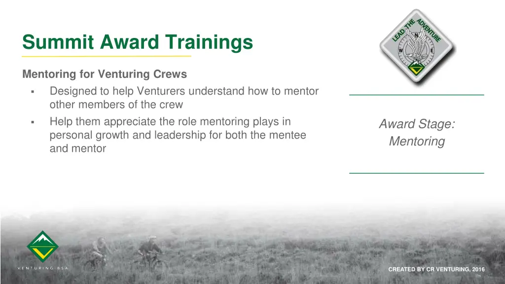 summit award trainings
