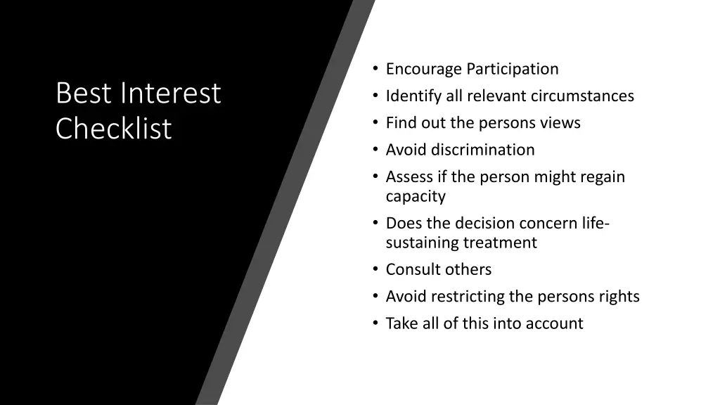 encourage participation identify all relevant