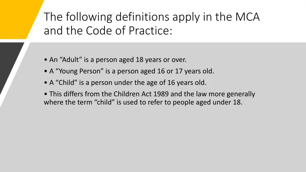 the following definitions apply