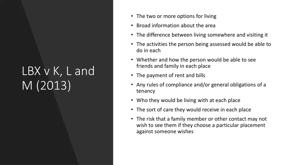 the two or more options for living broad