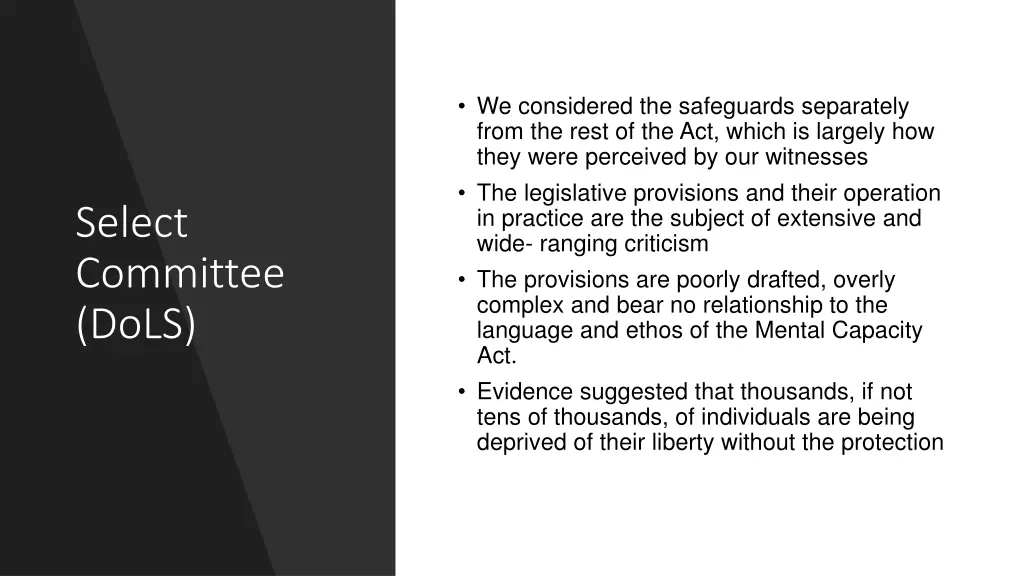 we considered the safeguards separately from