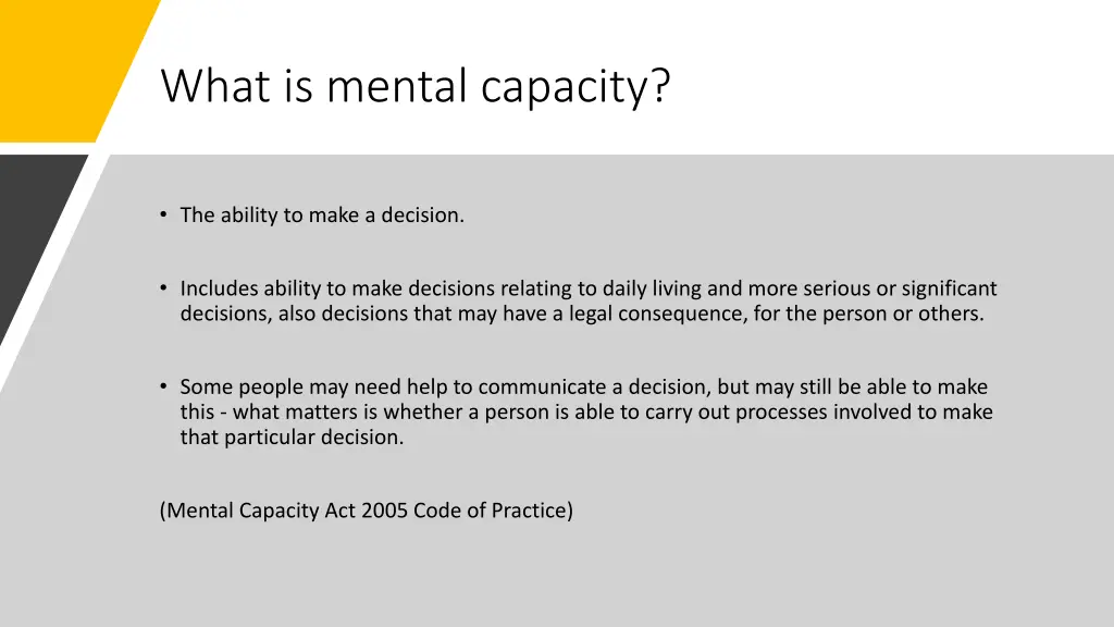 what is mental capacity
