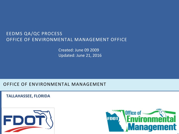 eedms qa qc process office of environmental