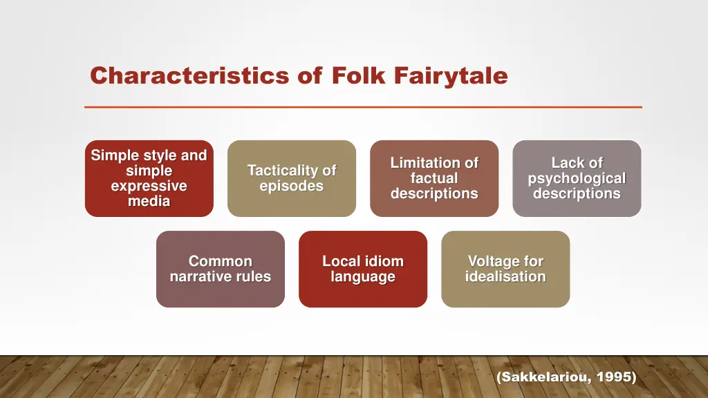 characteristics of folk fairytale
