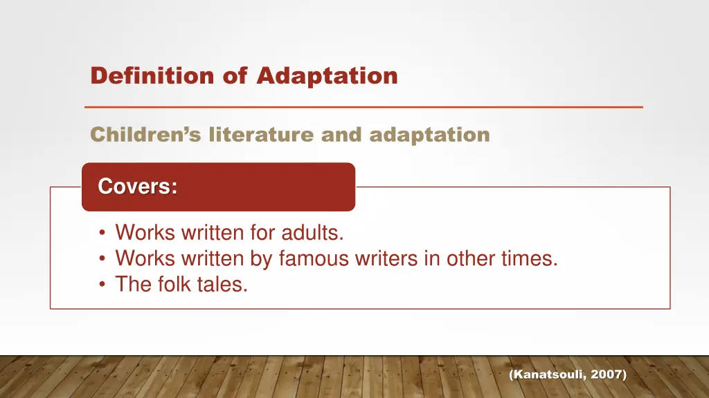 definition of adaptation 2