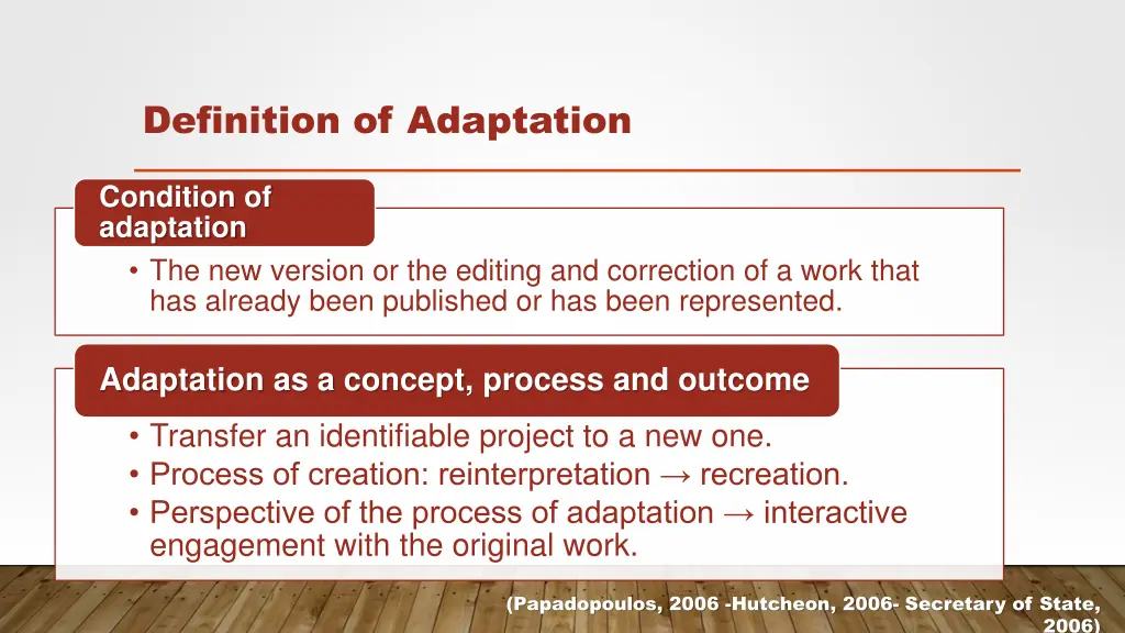 definition of adaptation