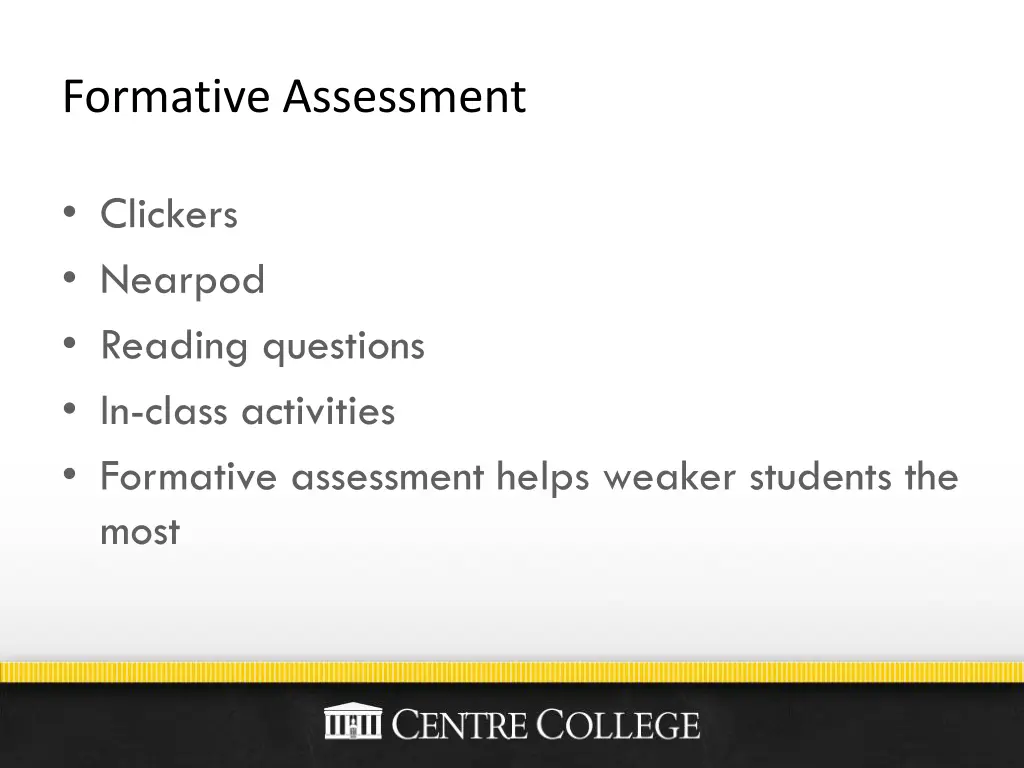 formative assessment
