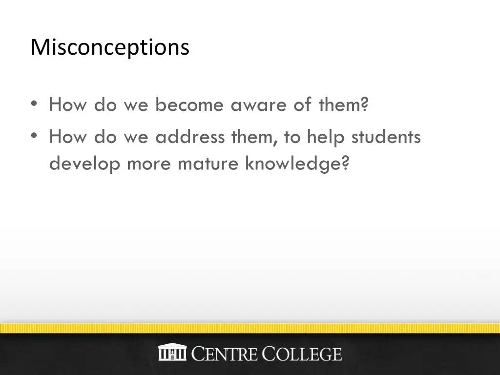 misconceptions 1