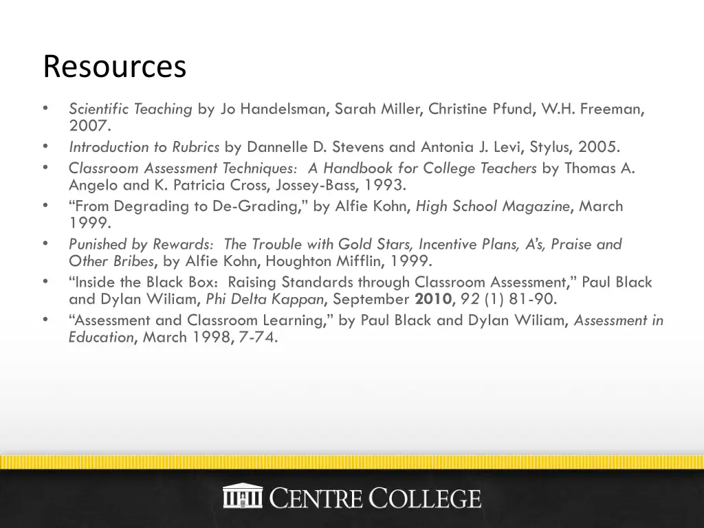 resources