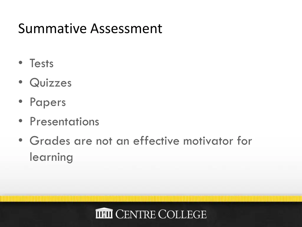 summative assessment