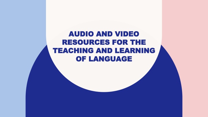audio and video audio and video resources