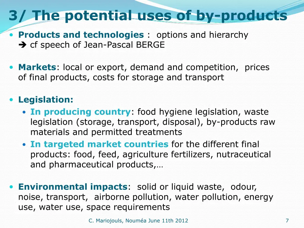 3 the potential uses of by products