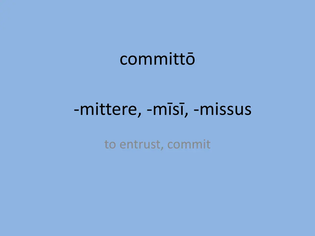 committ