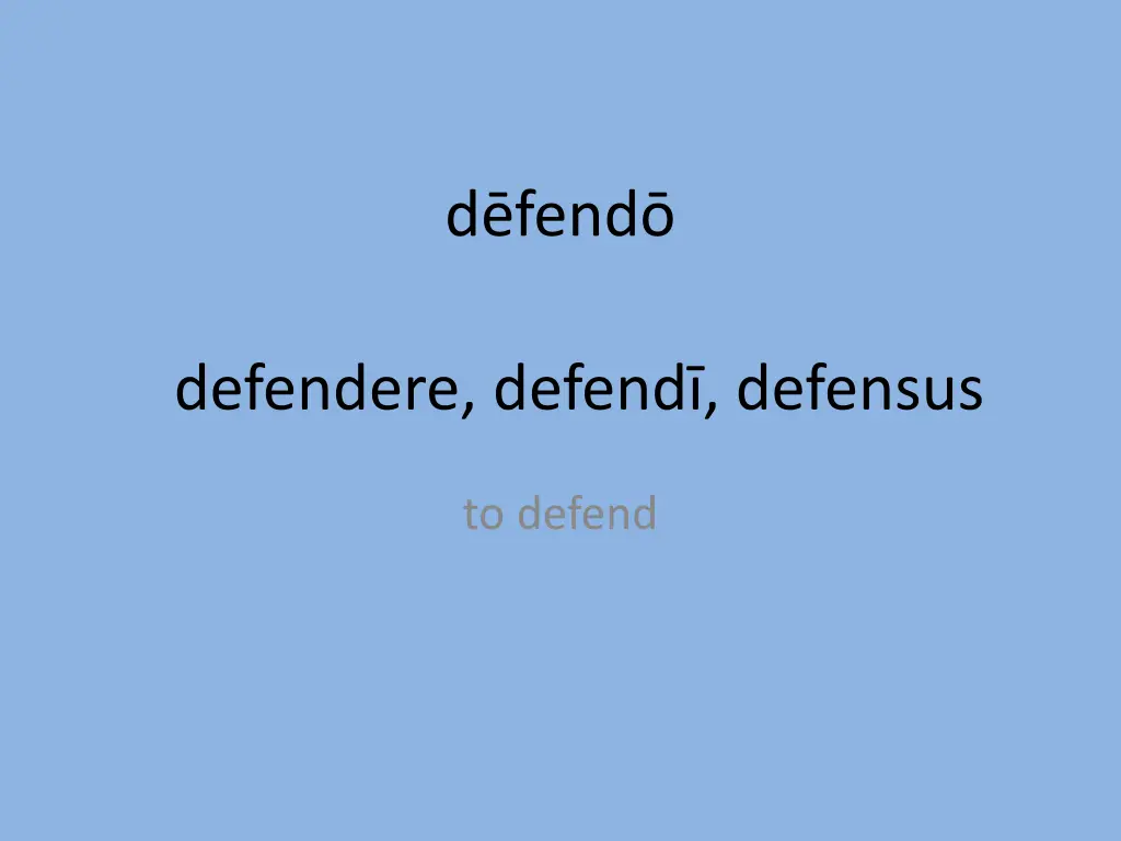 d fend