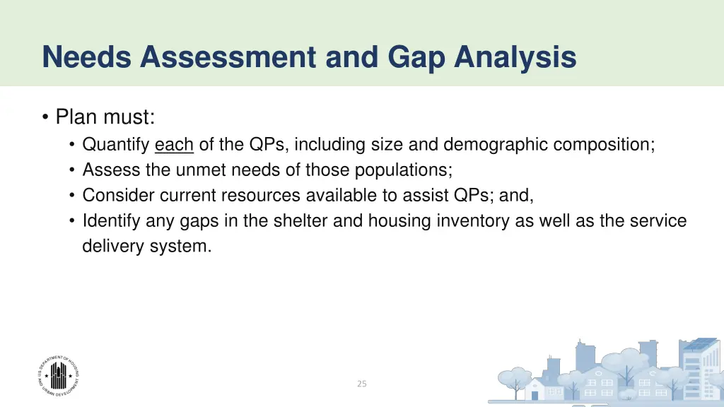 needs assessment and gap analysis
