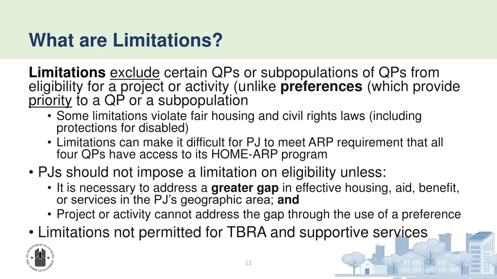 what are limitations