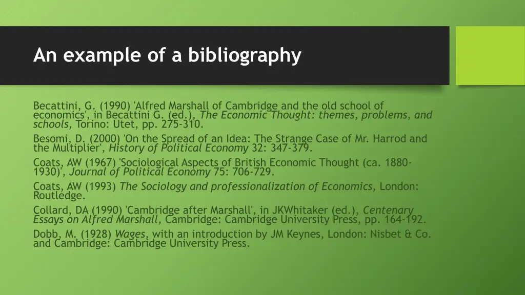 an example of a bibliography