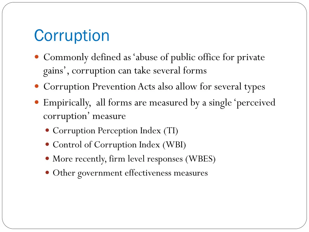corruption