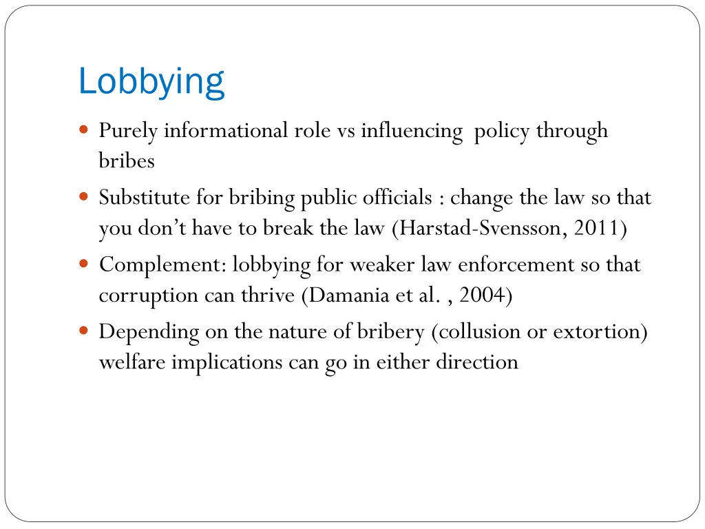 lobbying