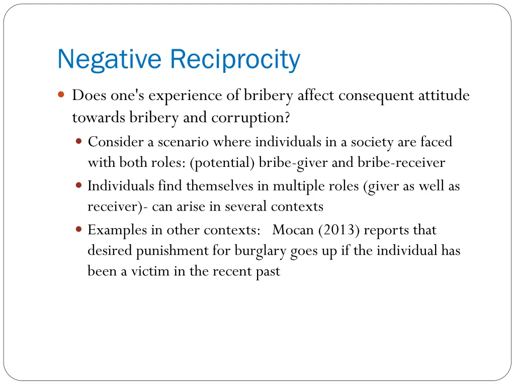negative reciprocity