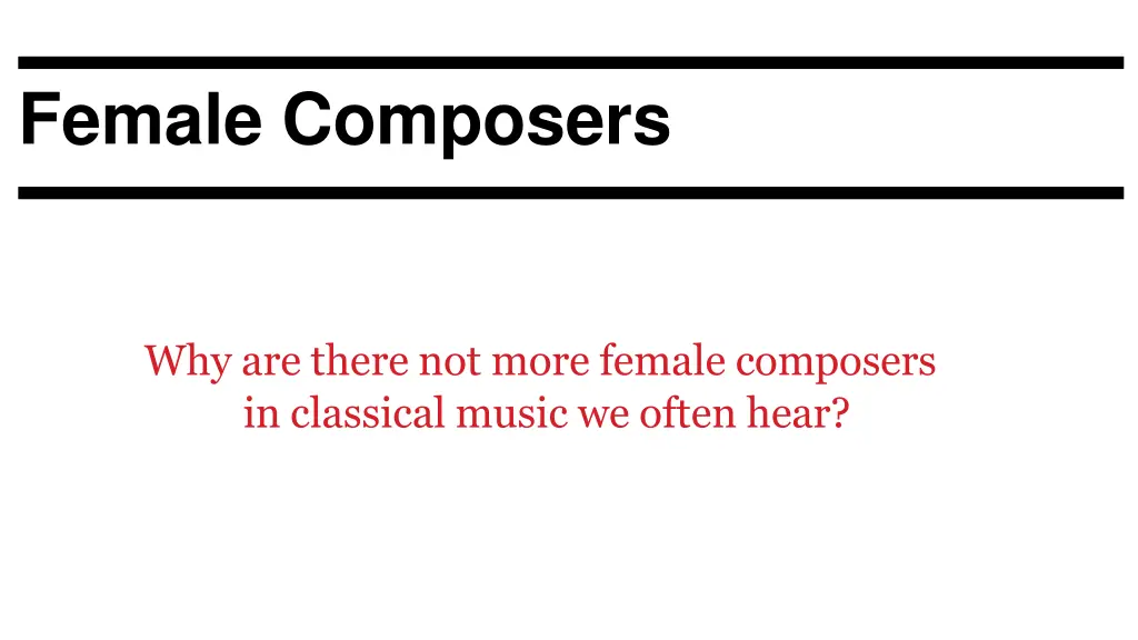 female composers