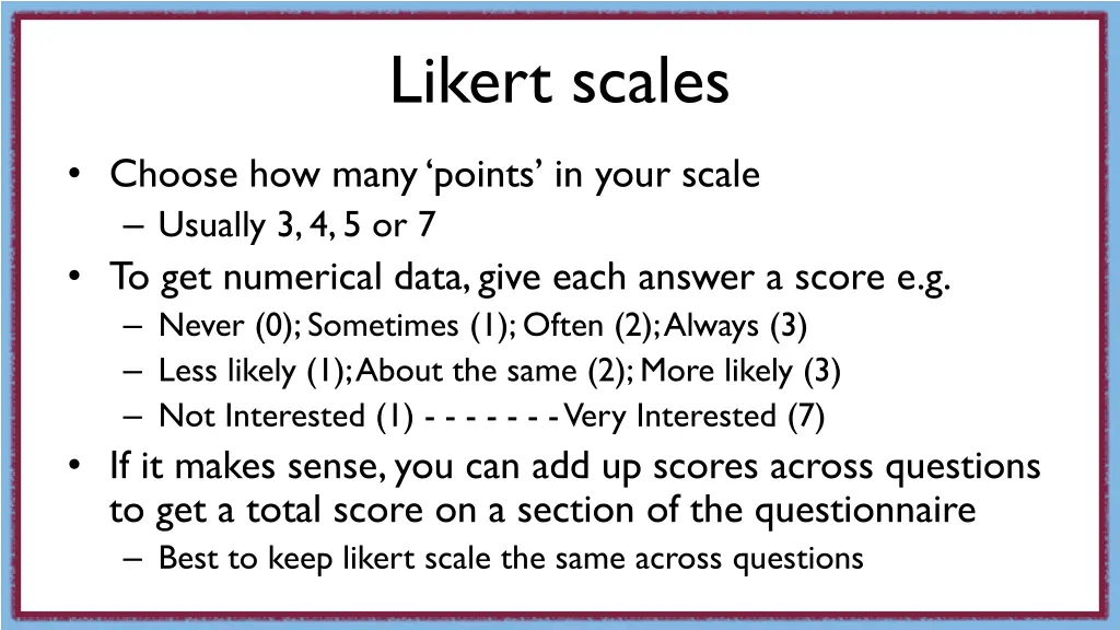 likert scales 1