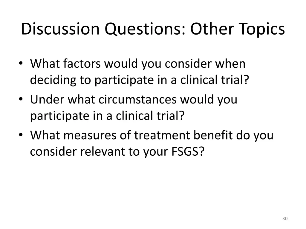 discussion questions other topics