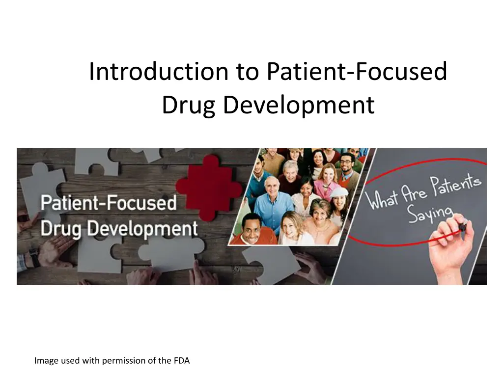 introduction to patient focused drug development