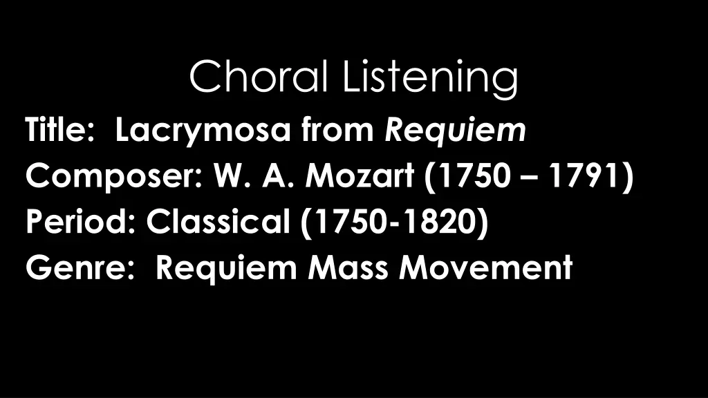 choral listening 11