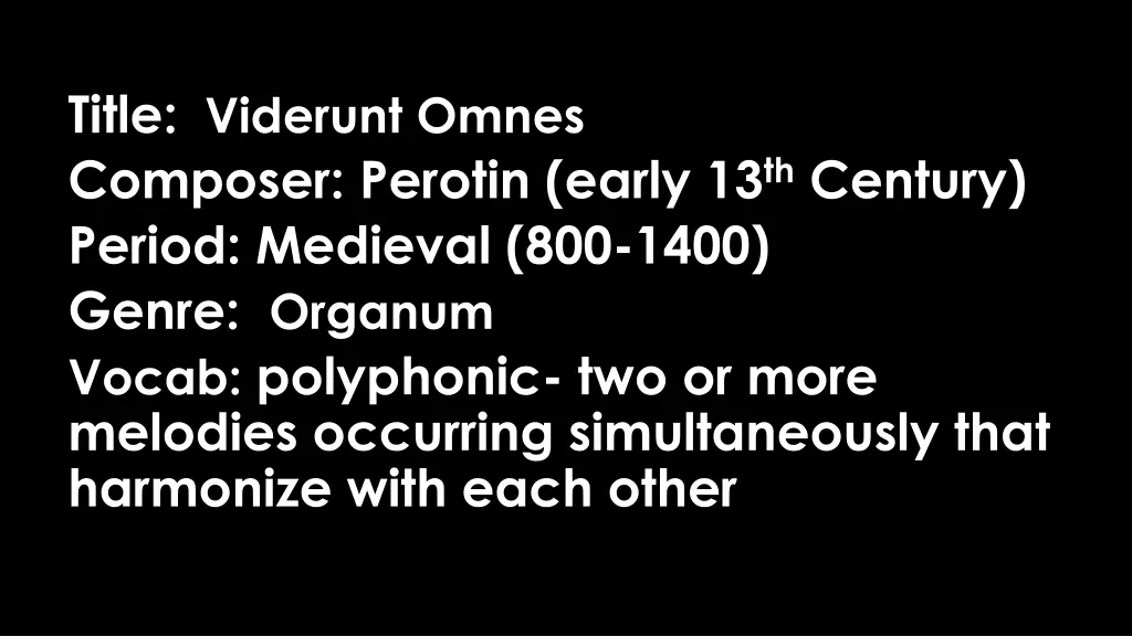 title viderunt omnes composer perotin early