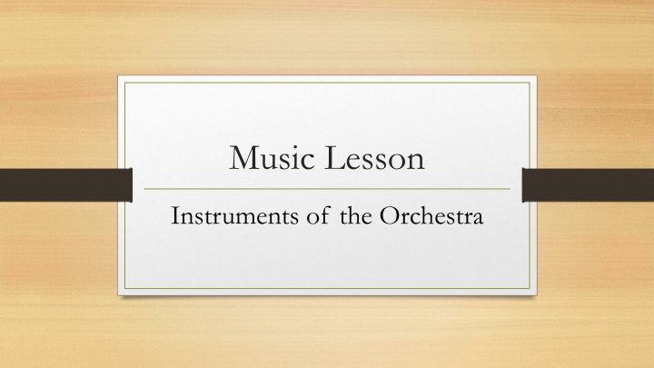 music lesson