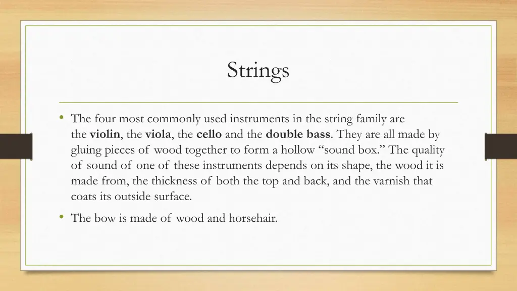 strings