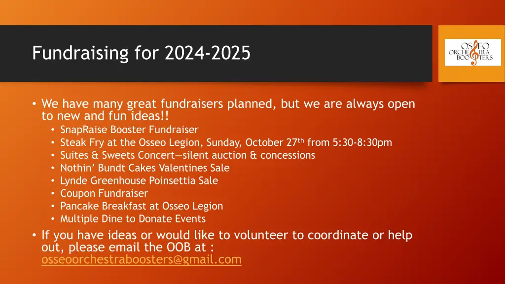 fundraising for 2024 2025