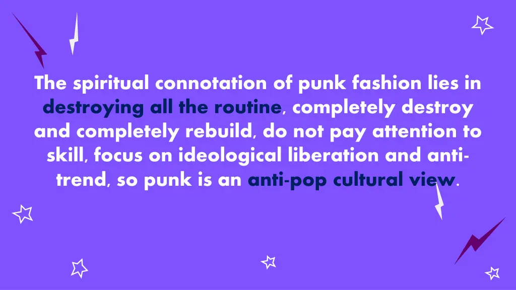 the spiritual connotation of punk fashion lies