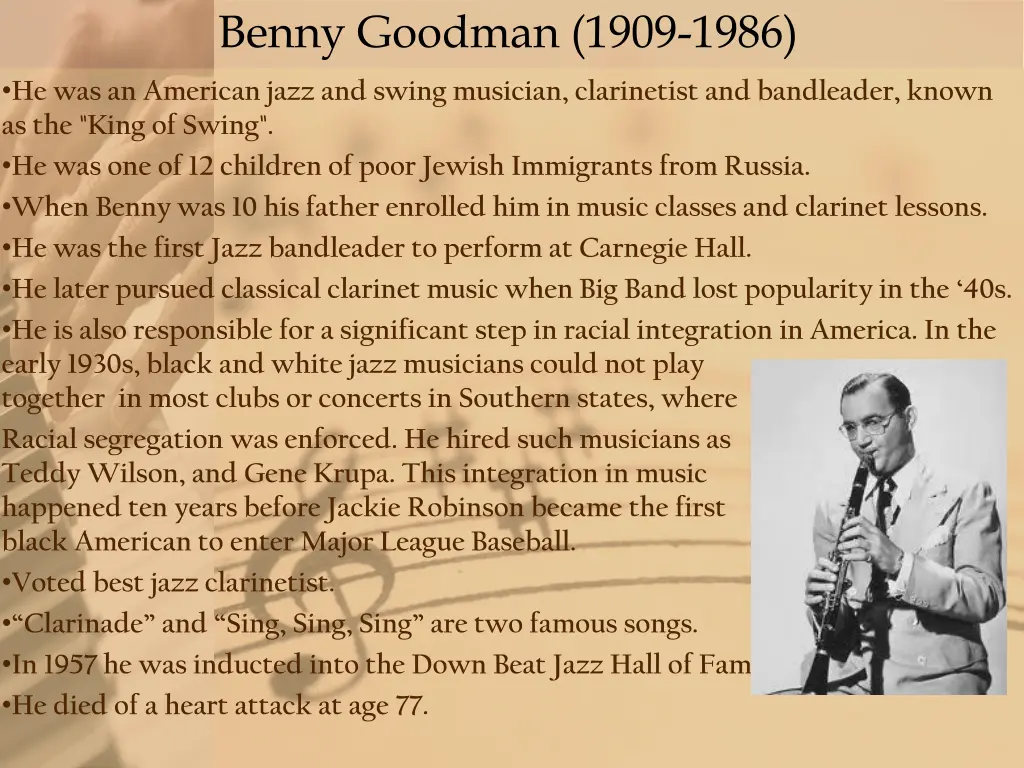 benny goodman 1909 1986