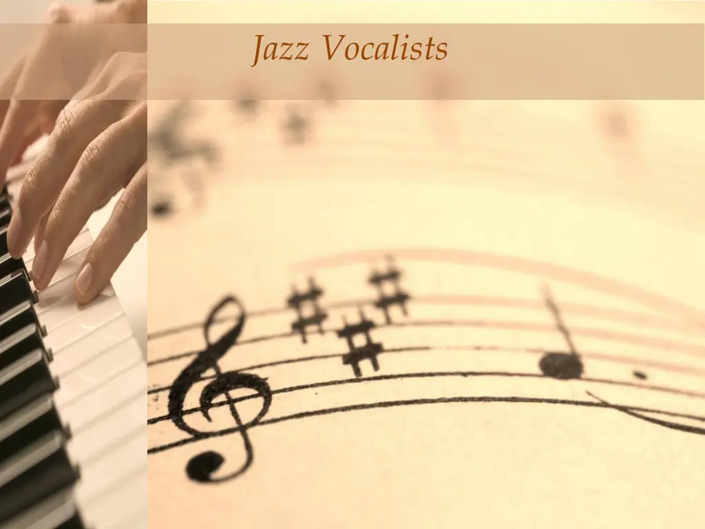 click to edit master title style jazz vocalists
