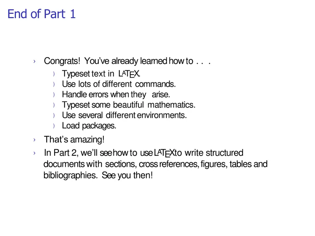 end of part 1