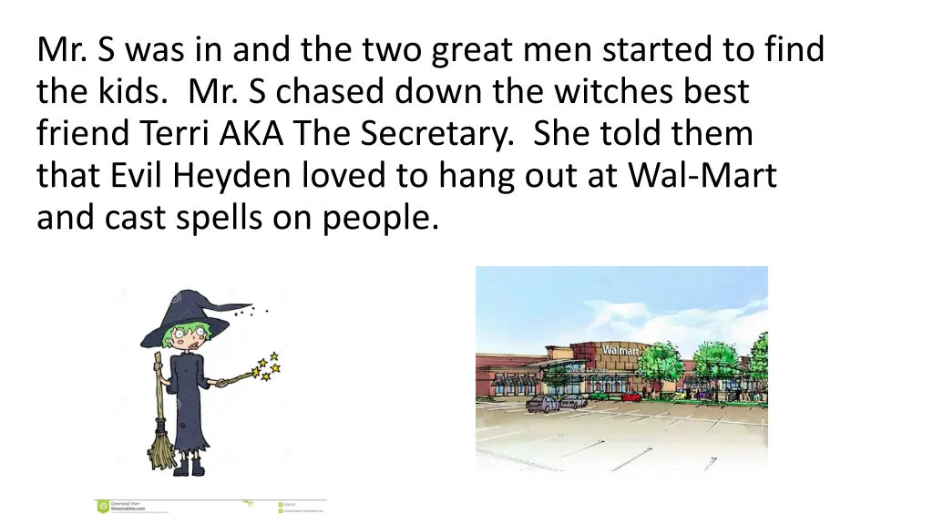 mr s was in and the two great men started to find