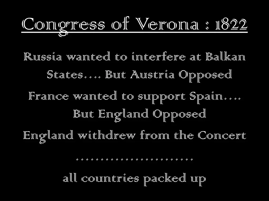 congress of verona 1822
